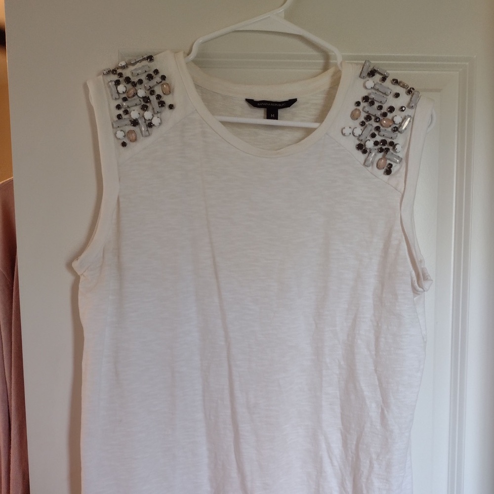 Banana Republic Jeweled Sleeveless